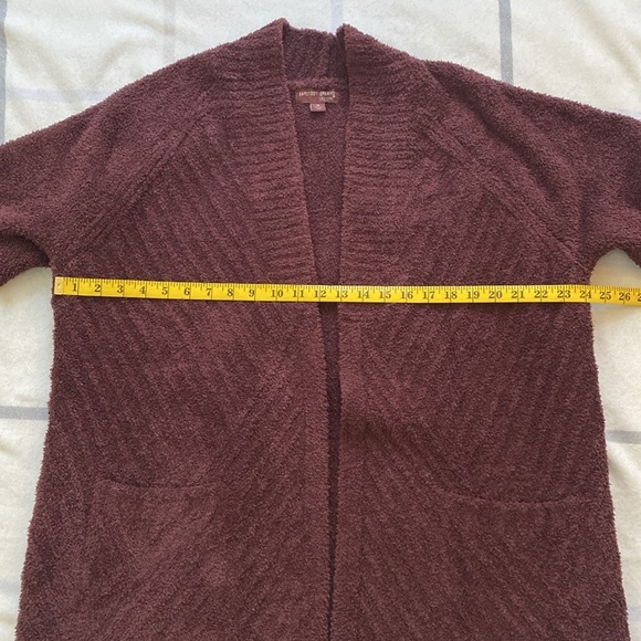 Barefoot Dreams Cozy Brown Cardigan Sweater Size 1X - Picture 10 of 11